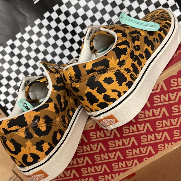 Vans Comfycush Old Skool Leopard Golden Brown /Golden Glow Men’s sneakers - Picture 15 of 16